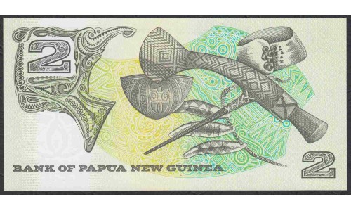 Папуа Новая Гвинея 2 кина 1992 год (Papua New Guinea 2 Kina 1992) P 12A:  UNC
