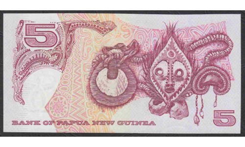 Папуа Новая Гвинея 5 кина 2000 год (Papua New Guinea 5 Kina 2000) P 22:  UNC