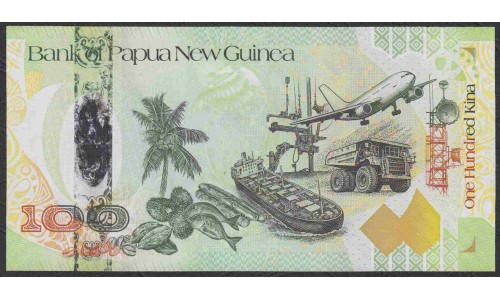 Папуа Новая Гвинея 100 кина 2008 год (Papua New Guinea 100 Kina 2008) P 37:  UNC