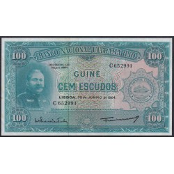 Португальская Гвинея 100 эскудо 30.06.1964 года (PORTUGUESE GUINEA 100 Escudos  Banco Nacional Ultramarino 30.06.1964) P 41: UNC