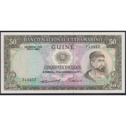 Португальская Гвинея 50 эскудо 17.12.1971 года (PORTUGUESE GUINEA 50 Escudos  Banco Nacional Ultramarino 17/12.1971) P 44a(1): UNC