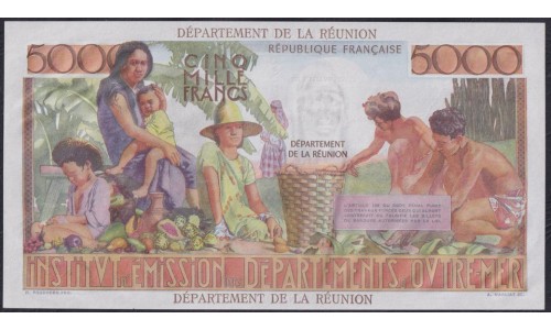 Реюньон 100 франков ND (1971) (REUNION 100 Nouveaux francs ND (1971) P 56b: UNC 