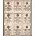 Россия 1 копейка 1917 года, третий выпуск, блок 3 на 3 (1 kopek 1917 year, third issue 3x3 ) P 16 : UNC