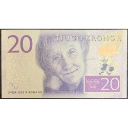 Швеция 20 крон (2015) (Sweden 20 kronor (2015)) P 69a : UNC