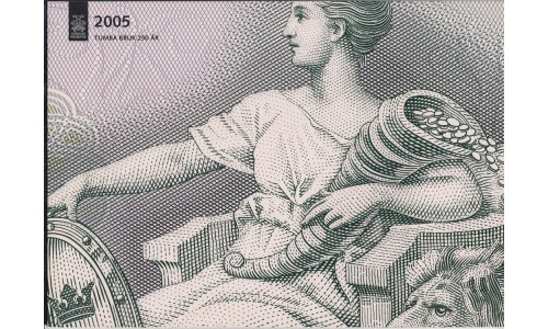 Швеция 100 крон 2005 года, в БУКЛЕТЕ, 013366 (Sweden 100 kronor 2005) P 68: UNC