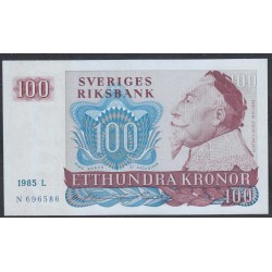 Швеция 100 крон 1985 (Sweden 100 kronor 1985) P 54c: UNC