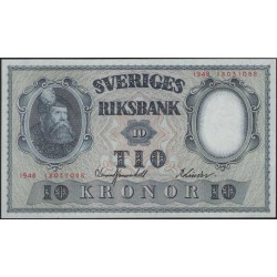 Швеция 10 крон 1948 (Sweden 10 kronor 1948) P 40i : UNC