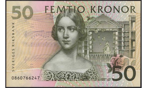 Швеция 50 крон 2000 (Sweden 50 kronor 2000) P 62a : UNC