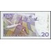 Швеция 20 крон 2001 (Sweden 20 kronor 2001) P 63a : UNC