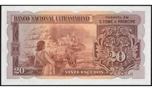 Сан-Томе и Принсипи 20 эскудо 1958 года (Saint Thomas and Prince 20 escudos 1958) P 36a(1) : UNC