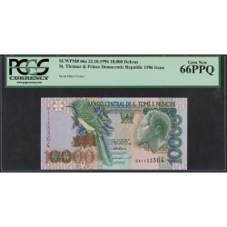 Сан-Томе и Принсипи 10000 добра 1996 (Saint Thomas and Prince 10000 dobras 1996) P 66a(b) : Unc 66 PCGS