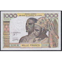 Сенегал 1000 франков ND (1959-1965) (BANQUE CENTRALE DES ETATS DE L'AFRIQUE DE L'OUEST (Senegal) 100 francs ND (1959-1965)) P 703Kn: UNC