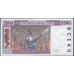 Сенегал 2500 франков 1994 (BANQUE CENTRALE DES ETATS DE L'AFRIQUE DE L'OUEST (Senegal) 2500 francs 1994) P 712Kс: UNC