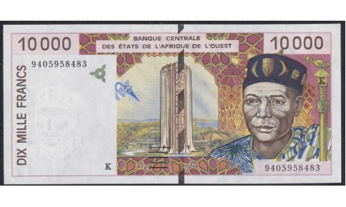 Сенегал 10000 франков 1994 года  (BANQUE CENTRALE DES ETATS DE L'AFRIQUE DE L'OUEST (Senegal) 10000 francs 1994) P 714Ka: UNC