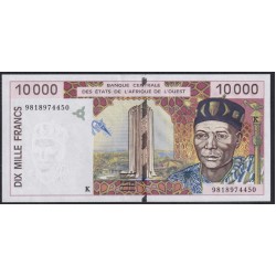 Сенегал 10000 франков 1998  (BANQUE CENTRALE DES ETATS DE L'AFRIQUE DE L'OUEST (Senegal) 10000 francs 1998) P 714Kf: UNC