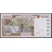 Сенегал 10000 франков 1998  (BANQUE CENTRALE DES ETATS DE L'AFRIQUE DE L'OUEST (Senegal) 10000 francs 1998) P 714Kf: UNC