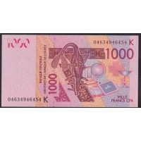 Сенегал 1000 франков 2004 г. (BANQUE CENTRALE DES ETATS DE L'AFRIQUE DE L'OUEST (Senegal) 1000 francs 2004) P 715Kb: UNC