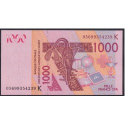 Сенегал 1000 франков 2005 г. (BANQUE CENTRALE DES ETATS DE L'AFRIQUE DE L'OUEST (Senegal) 1000 francs 2005) P 715Kc: UNC