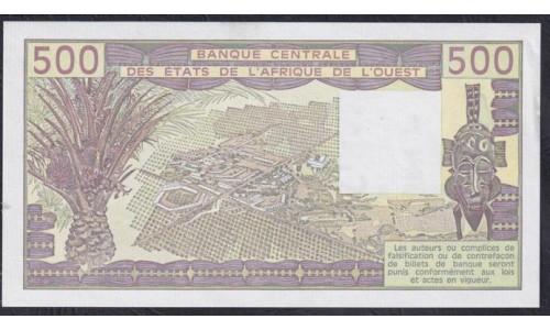 Сенегал 500 франков 1984 (BANQUE CENTRALE DES ETATS DE L'AFRIQUE DE L'OUEST (Senegal) 500 francs 1984) P 706Kg: UNC