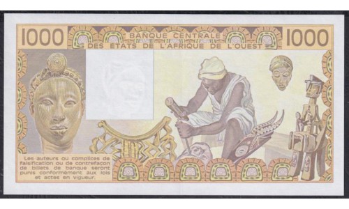 Сенегал 1000 франков 1988 год, 402908 (BANQUE CENTRALE DES ETATS DE L'AFRIQUE DE L'OUEST (Senegal) 1000 francs 1981 ) P 707Ka: UNC