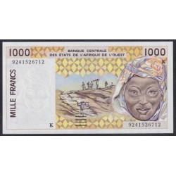 Сенегал 1000 франков 1992 г. (BANQUE CENTRALE DES ETATS DE L'AFRIQUE DE L'OUEST (Senegal) 1000 francs 1992 ) P 711Kb: UNC