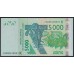 Сенегал 5000 франков 2007 (BANQUE CENTRALE DES ETATS DE L'AFRIQUE DE L'OUEST (Senegal) 5000 francs 2007) P 717Kh: UNC