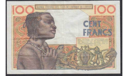 Сенегал 100 франков с датой! 20-3-1961 (BANQUE CENTRALE DES ETATS DE L'AFRIQUE DE L'OUEST (Senegal) 100 francs 20-3-1961) P 701Kb: VF/XF