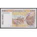 Сенегал 1000 франков 2003 (BANQUE CENTRALE DES ETATS DE L'AFRIQUE DE L'OUEST (Senegal) 1000 francs 2003) P 711Km: UNC
