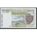 Сенегал 500 франков 1991 г. (BANQUE CENTRALE DES ETATS DE L'AFRIQUE DE L'OUEST (Senegal) 500 francs 1991) P 710Ka: UNC