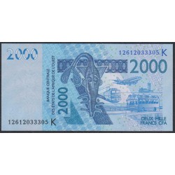 Сенегал 2000 франков 2012 (BANQUE CENTRALE DES ETATS DE L'AFRIQUE DE L'OUEST (Senegal) 2000 francs 2012) P 716Kl: UNC