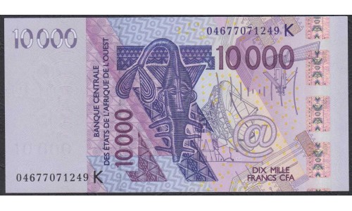 Сенегал 10000 франков 2004 (BANQUE CENTRALE DES ETATS DE L'AFRIQUE DE L'OUEST (Senegal) 10000 francs 2004) P 718Kb: UNC