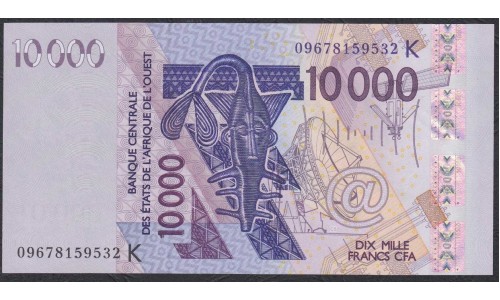 Сенегал 10000 франков 2009 (BANQUE CENTRALE DES ETATS DE L'AFRIQUE DE L'OUEST (Senegal) 10000 francs 2009) P 718Kh: UNC
