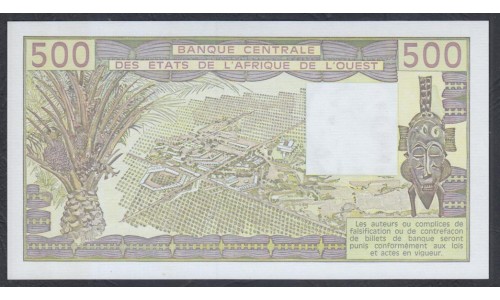 Сенегал 500 франков 1983 (BANQUE CENTRALE DES ETATS DE L'AFRIQUE DE L'OUEST (Senegal) 500 francs 1983) P 706Kf: UNC