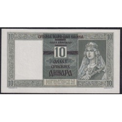 Сербия 10 динар 1941 (Serbia 10 dinara 1941) P 22: UNC