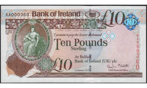 Северная Ирландия 10 фунтов 2013 (Northen Ireland 10 Pounds 2013) P 87a : UNC