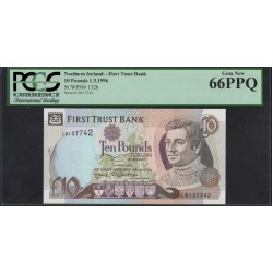 Северная Ирландия 10 фунтов 1996 (Northen Ireland 10 Pounds 1996) P 132b : UNC PCGS 66 PPQ