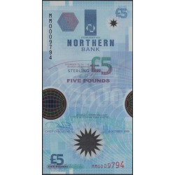Северная Ирландия 5 фунтов 1999 (Northen Ireland 5 Pounds 1999) P 203a : UNC