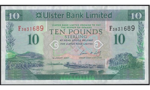 Северная Ирландия 10 фунтов 2007 (Northen Ireland 10 Pounds 2007) P 341a : UNC