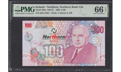 Северная Ирландия 100 фунтов 2005 (Northen Ireland 100 Pounds 2005) P 209a : UNC