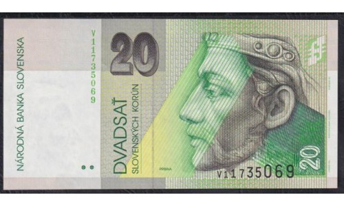 Словакия 20 крон 2006 (Slovakia 20 korun 2006) P 20g : Unc