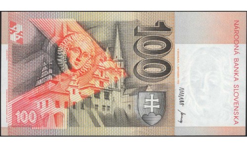 Словакия 100 крон 1993 (Slovakia 100 korun 1993) P 22a : Unc