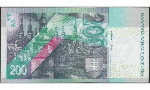 Словакия 200 крон 1999 (Slovakia 200 korun 1999) P 30 : Unc