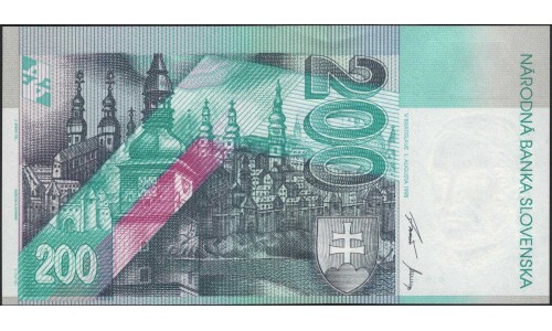 Словакия 200 крон 1995 (2000) (Slovakia 200 korun 1995 (2000)) P 37 : Unc