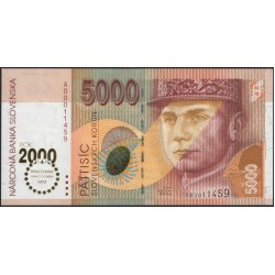 Словакия 5000 крон 1995 (2000) (Slovakia 5000 korun 1995 (2000)) P 40 : Unc