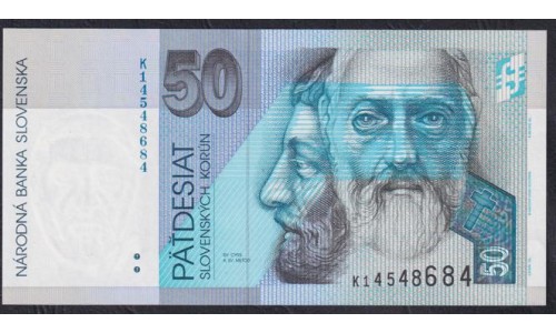 Словакия 50 крон 2002 (Slovakia 50 korun 2002) P 21d : Unc