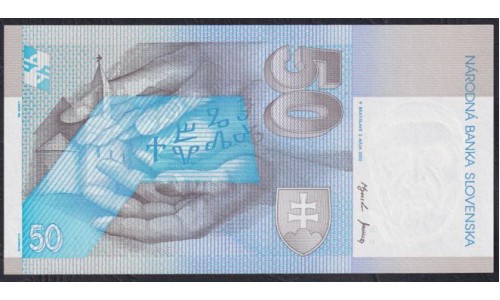 Словакия 50 крон 2002 (Slovakia 50 korun 2002) P 21d : Unc