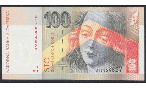 Словакия 100 крон 2001 года (Slovakia 100 korun  2001) P 25d:  UNC
