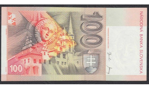 Словакия 100 крон 2001 года (Slovakia 100 korun  2001) P 25d:  UNC