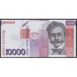 Словения 10000 толаров 1994 года, AA4232339, Самый Первый Выпуск. РЕДКОСТЬ (Slovenia 10000 tolars 1994) P 20: UNC 