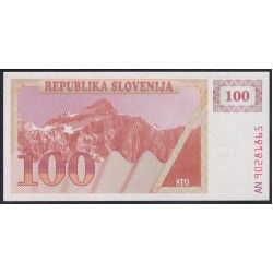 Словения 100 толаров 1990 (Slovenia 100 tolars 1990) P 6a : UNC